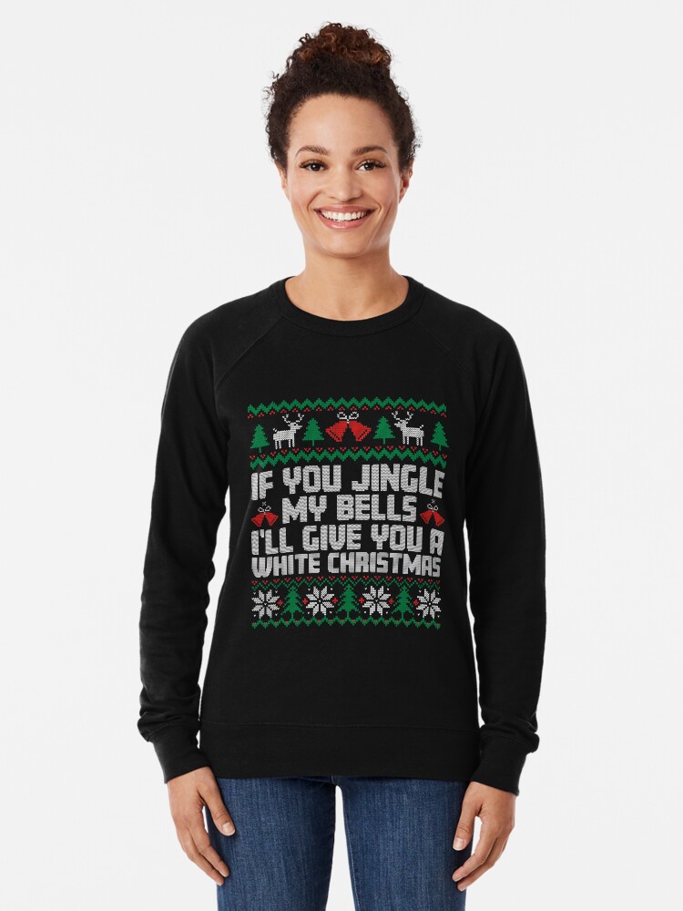 Offensive Christmas Sweaters If you jingle My Bells I ll Give You A White Christmas Nightmare Before Dachshund Inappropriate Christmas Sweater December 24th Reindeer Pattern Candy Cane Santa 2021 Ligh...