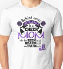Behind Every Cheerleader Is A Cheer Mom Unisex T-Shirt
