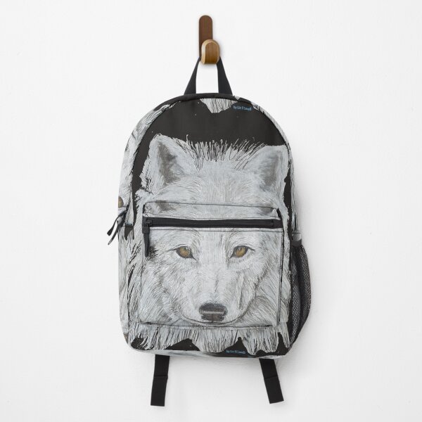 Artikelvorschau, Arktische Wolfsporträtzeichnung entworfen und verkauft von Liz HL Art Shop.