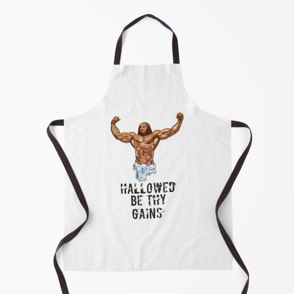 Item preview, Hallowed be thy gains - Swole Jesus - Jesus is your homie so remember to pray to become swole af! designed and sold by crazycollective.