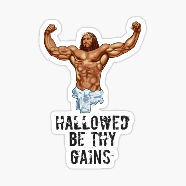 Jesus CrossFit Sticker for Sale by overwithdrawn