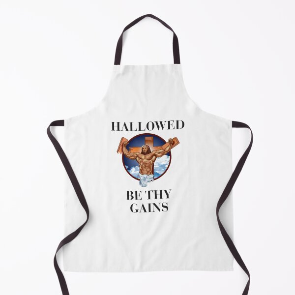 Item preview, Hallowed be thy gains - Swole Jesus - Jesus is your homie so remember to pray to become swole af! designed and sold by crazycollective.