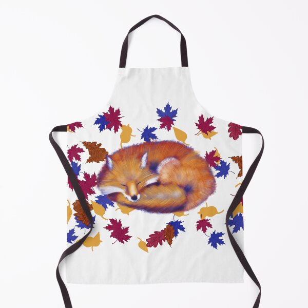 Item preview, Fox and leaves pattern design designed and sold by SerenaVisualArt.