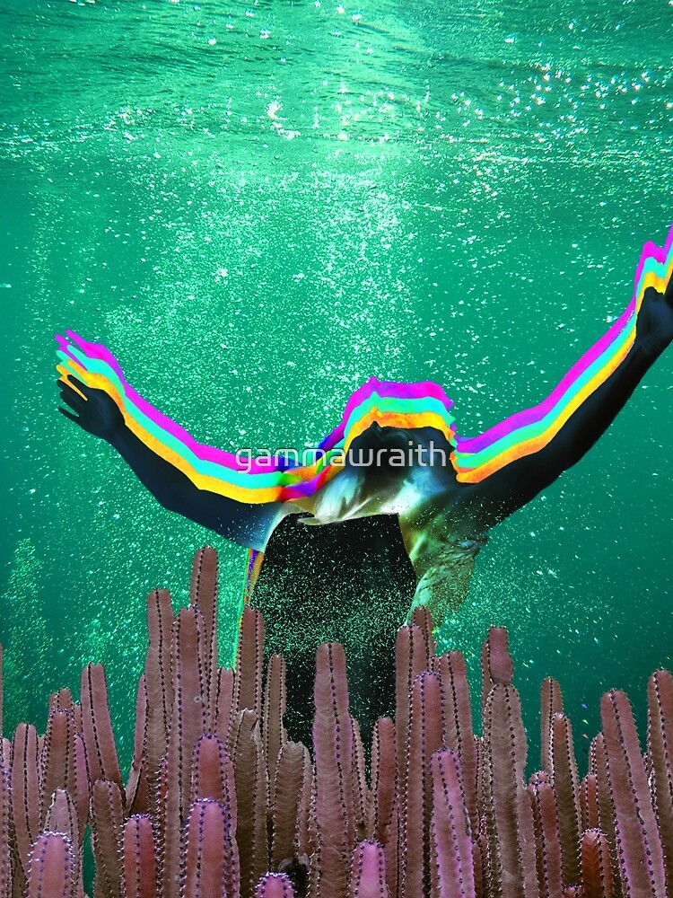 Sinking In - Underwater Cactus by gammawraith