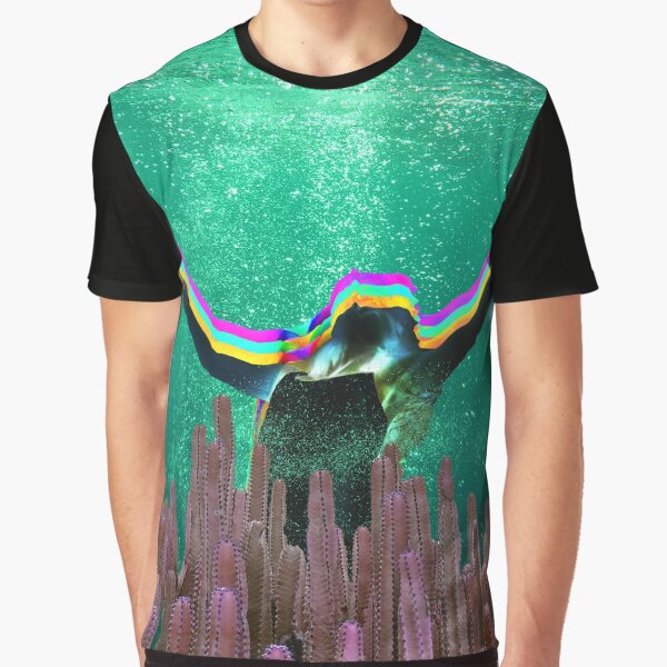 Sinking In - Underwater Cactus Graphic T-Shirt