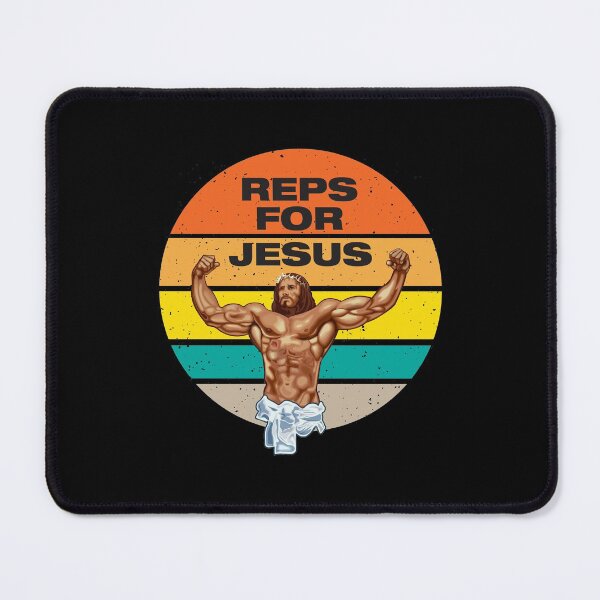 Item preview, Reps for Jesus - Swole Jesus - Jesus is your homie so remember to pray to become swole af! designed and sold by crazycollective.