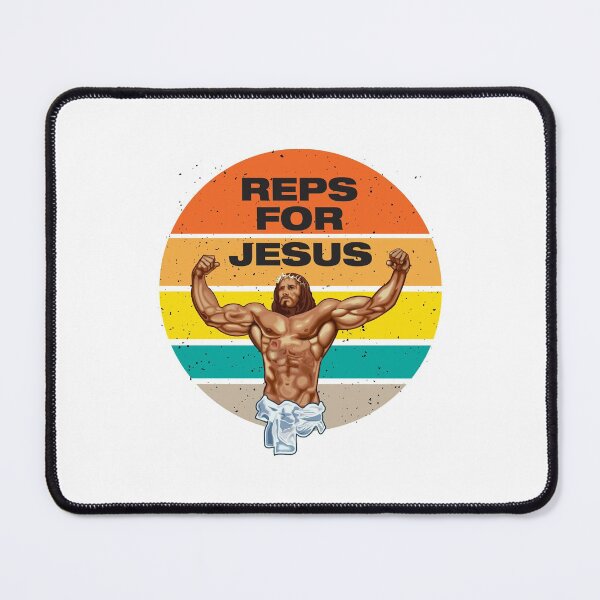 Item preview, Reps for Jesus - Swole Jesus - Jesus is your homie so remember to pray to become swole af! designed and sold by crazycollective.