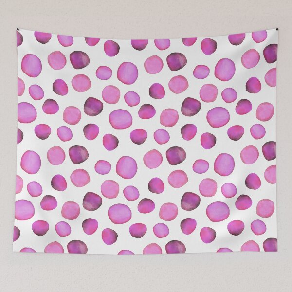 Item preview, Watercolour Dots in Magenta designed and sold by creativebakergb.