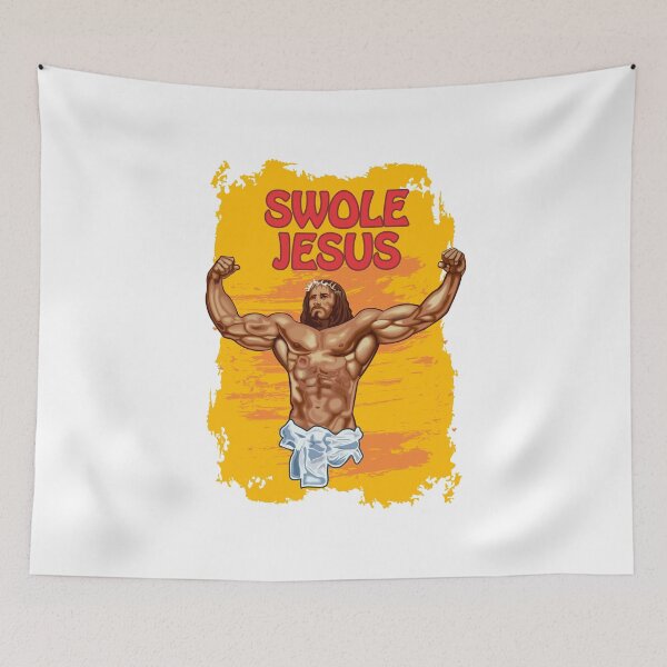 Item preview, Swole Jesus - Jesus is your homie so remember to pray to become swole af! designed and sold by crazycollective.