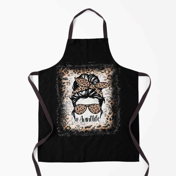 Item preview, Bleached Aunt Life Shirt,Funny Aunt Life Leopard Messy Bun designed and sold by isidrapaq21.