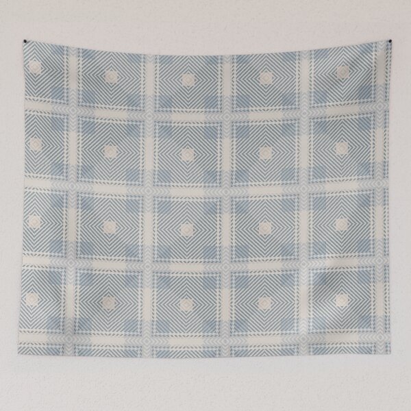 Item preview, Elegant Blue Christmas Plaid print designed and sold by RSDigitalPrintDesign.