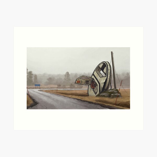 Tillbud Med Monohjul, Färingsö Art Print