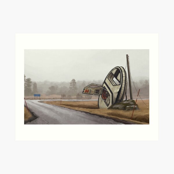 Tillbud Med Monohjul, Färingsö Art Print