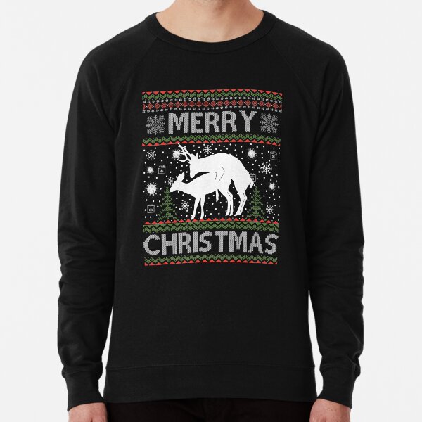 Ugly christmas sweater deer mating outlet