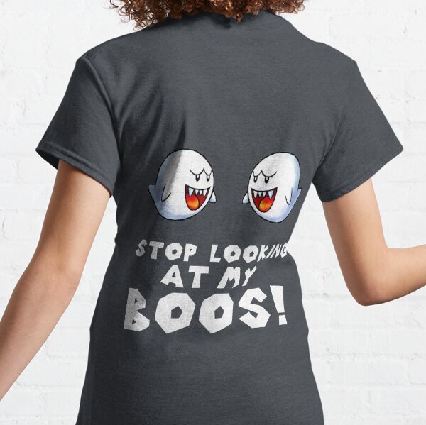 Details about   Stop Staring At My Boo-Tee Ghost Pets Black Shirt 