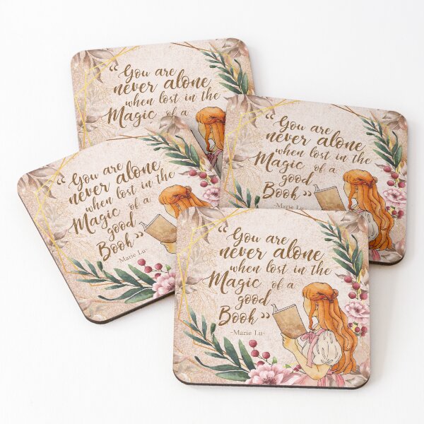 Item preview, Aesthetic Reader Girl Quotes designed and sold by blossombook.