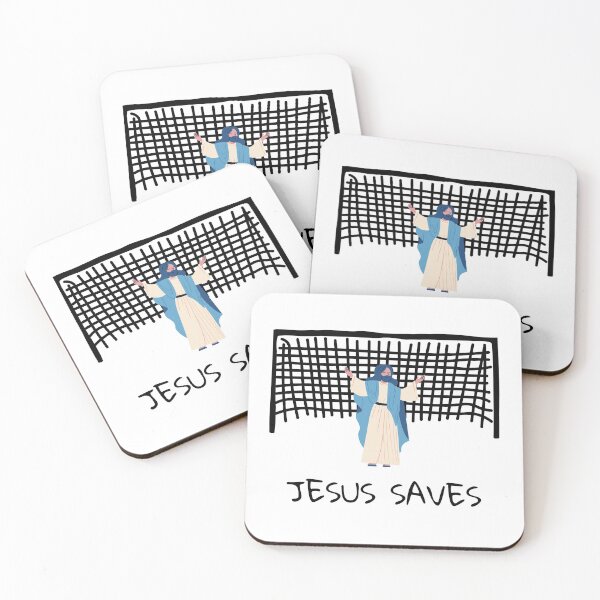 Item preview, Jesus saves, funny christian meme designed and sold by NiceSign.