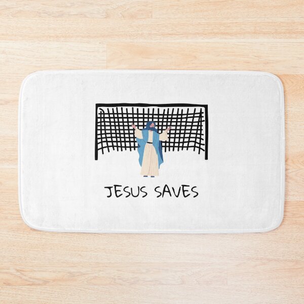 Item preview, Jesus saves, funny christian meme designed and sold by NiceSign.