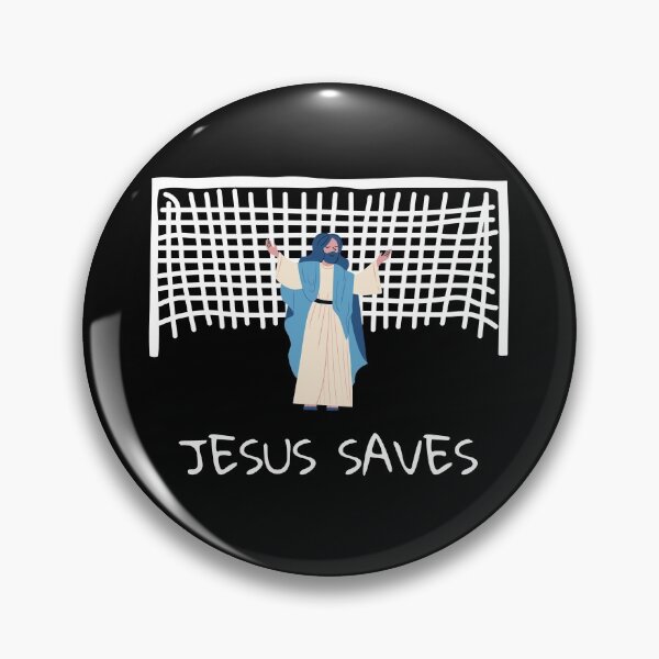 Item preview, Jesus saves, funny christian meme designed and sold by NiceSign.