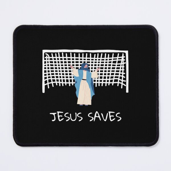 Item preview, Jesus saves, funny christian meme designed and sold by NiceSign.