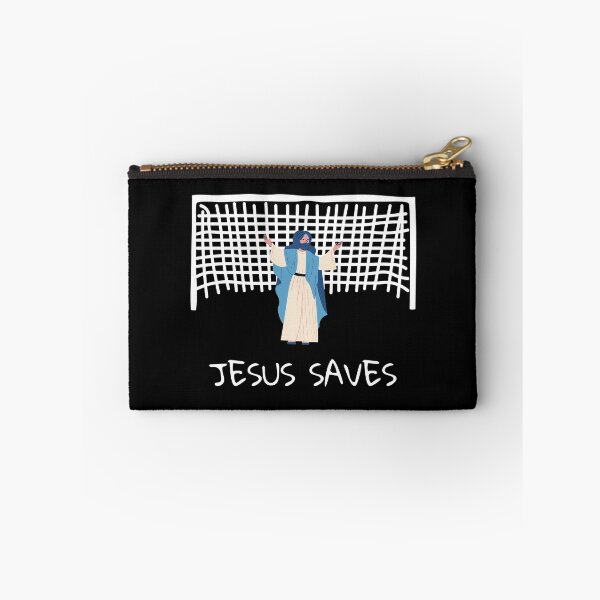 Item preview, Jesus saves, funny christian meme designed and sold by NiceSign.