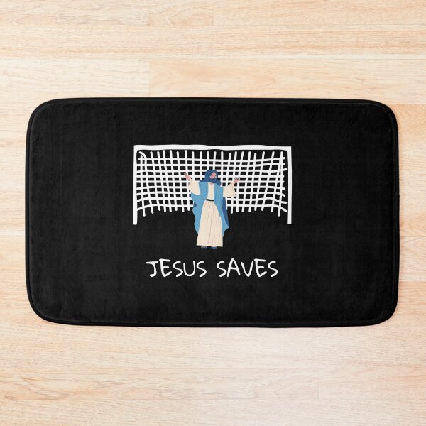 Item preview, Jesus saves, funny christian meme designed and sold by NiceSign.