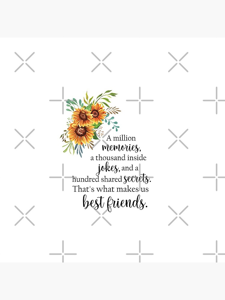 "Best friend gift, Friendship quotes, Best Friend quote, Sunflower art