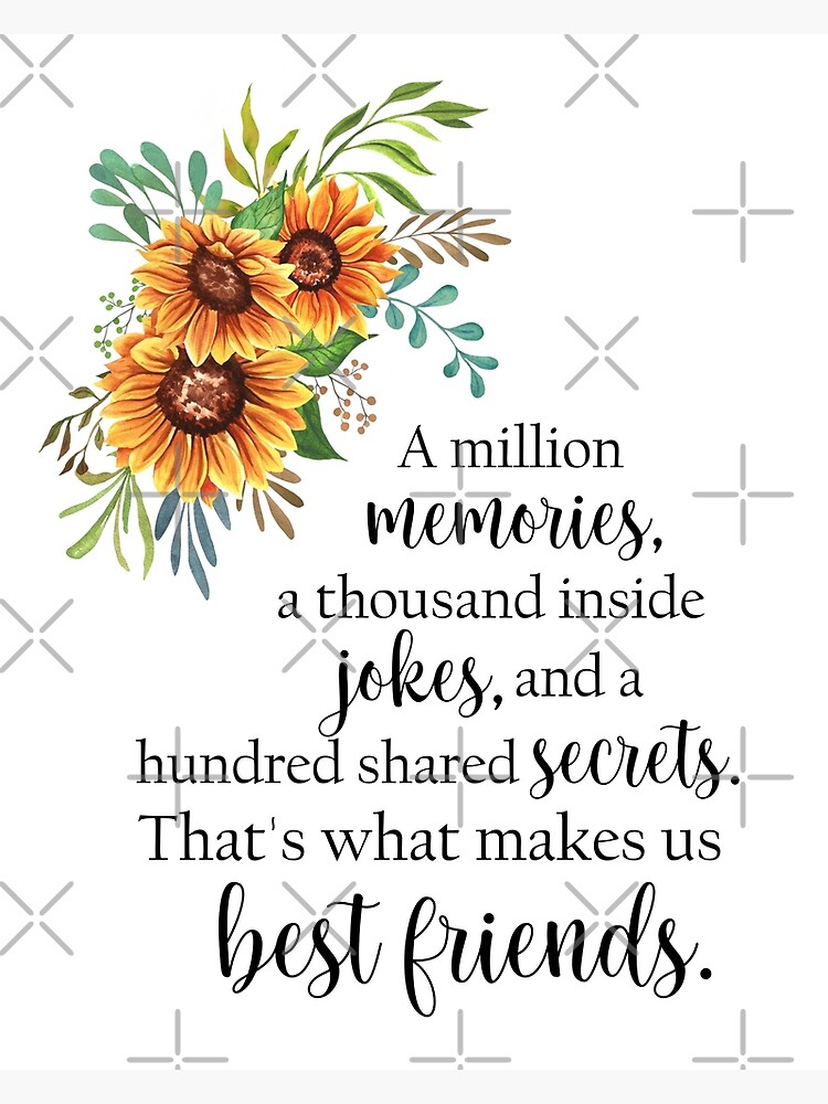 Funny BFF Quotes. Gift with Friendship Message