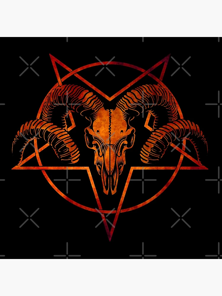 Satanic Skull Melting Inverted Pentagram Area Rug-Satanic Decor Skull  Inverted Pentagram Rug-Gothic Satanic Rug-Pentagram Rug