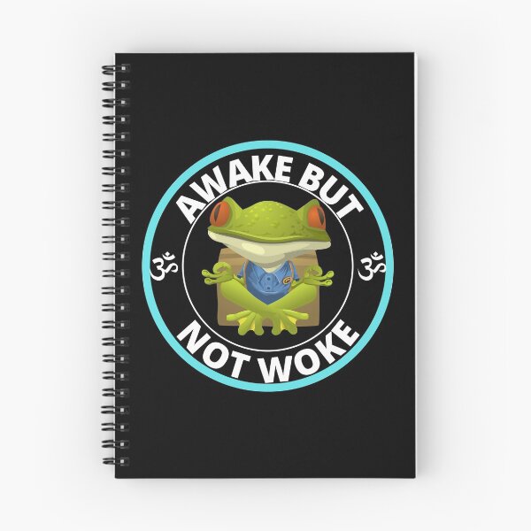 Item preview, Awake But Not Woke Funny Meditating Frog designed and sold by RGRamsey.