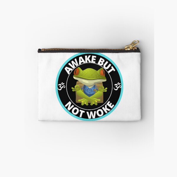 Item preview, Awake But Not Woke Funny Meditating Frog designed and sold by RGRamsey.