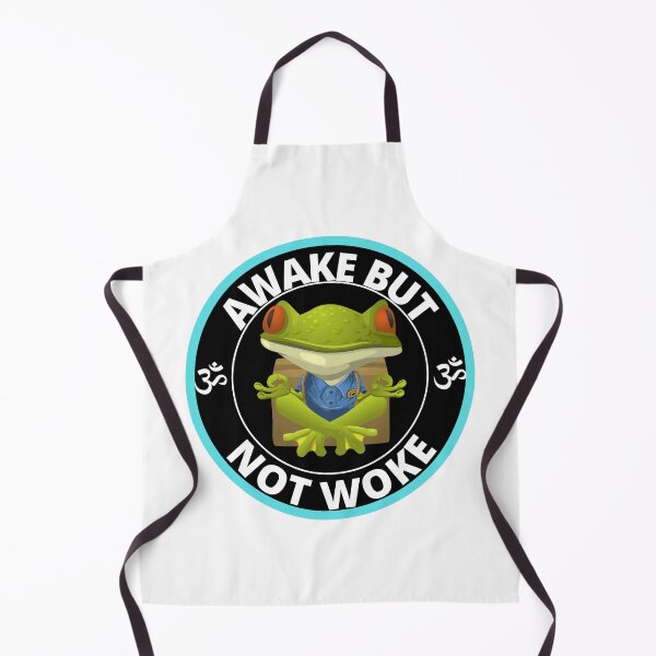 Item preview, Awake But Not Woke Funny Meditating Frog designed and sold by RGRamsey.