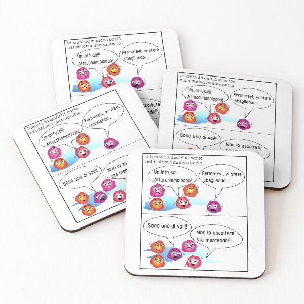 Item preview, Malattie autoimmuni, Sistema immunitario,Ccartoon, Cellule, Dna, Artrite, Sclerosi Multipla designed and sold by La zebra  a pois.