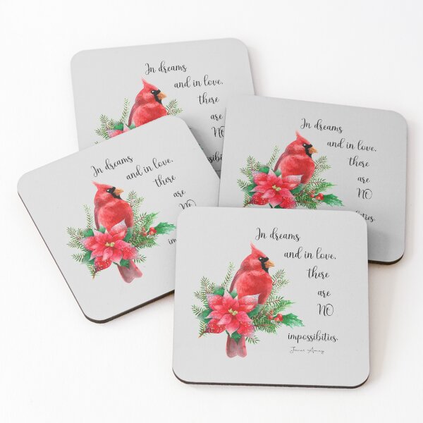 Item preview, There are no impossibilities- Christmas Cardinal- Visitors from Heaven designed and sold by Mumzy2many.