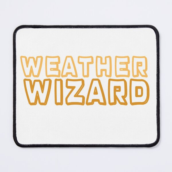 Item preview, "Weather Wizard" funny, simple design. Perfect gift for weather professionals and enthusiasts. designed and sold by MihaiER.