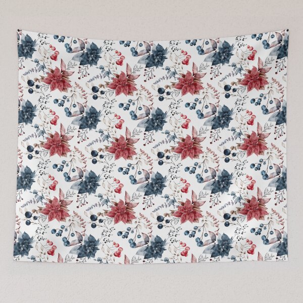 Item preview, Winter Botanical Pattern designed and sold by Naturalist Prints.