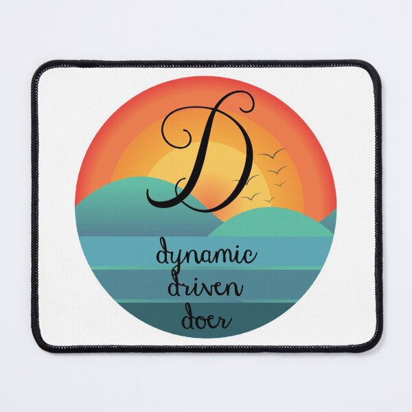 Item preview, Letter D with Phrases, Initial Letter D, Letter D Initial, D Letter, Dynamic, Driven, Doer designed and sold by linume.