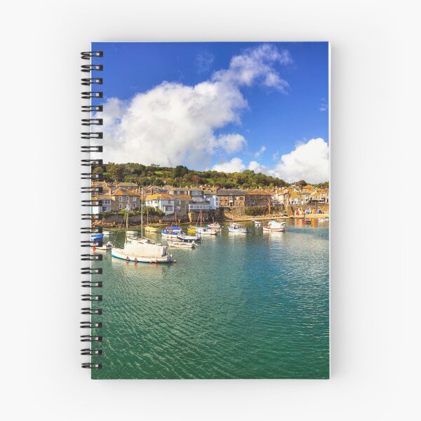 Item preview, Mousehole Harbor Boats Panorama designed and sold by Paul Thompson Photography.