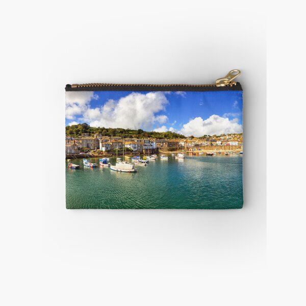 Item preview, Mousehole Harbor Boats Panorama designed and sold by Paul Thompson Photography.