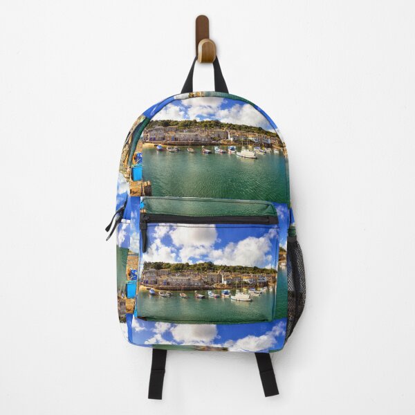 Item preview, Mousehole Harbor Boats Panorama designed and sold by Paul Thompson Photography.