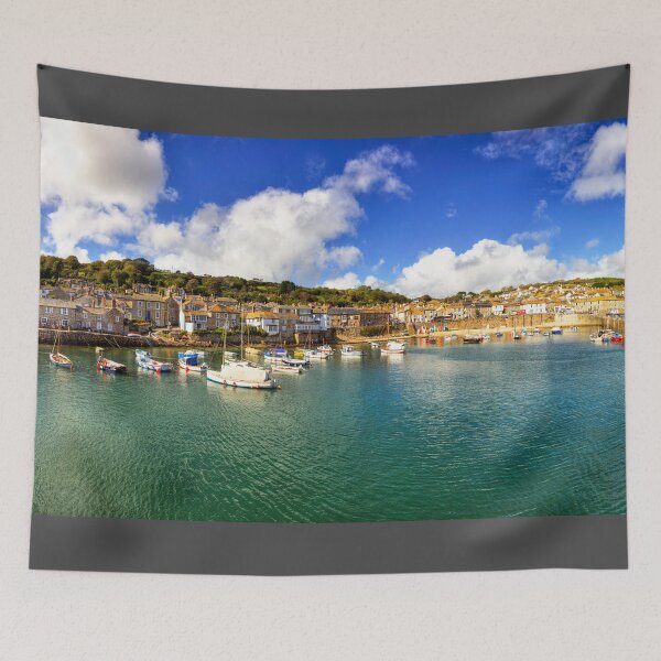 Item preview, Mousehole Harbor Boats Panorama designed and sold by Paul Thompson Photography.