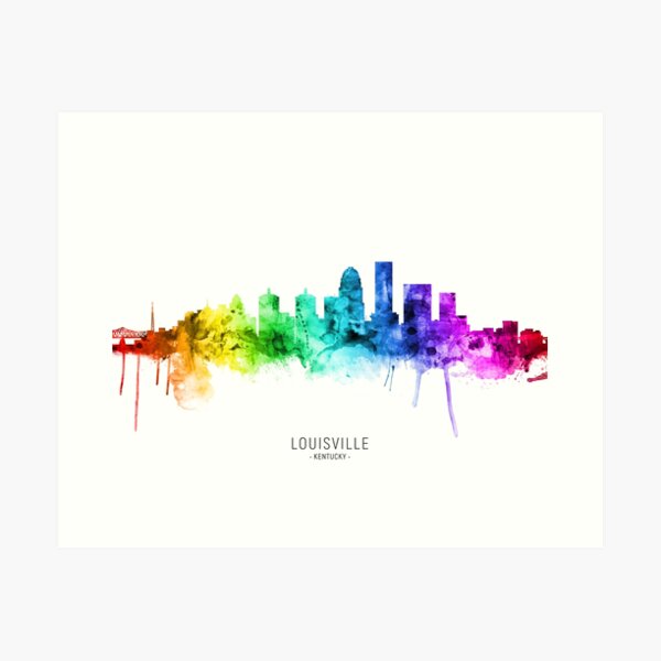 Item preview, Louisville Kentucky Skyline designed and sold by ArtPrints.