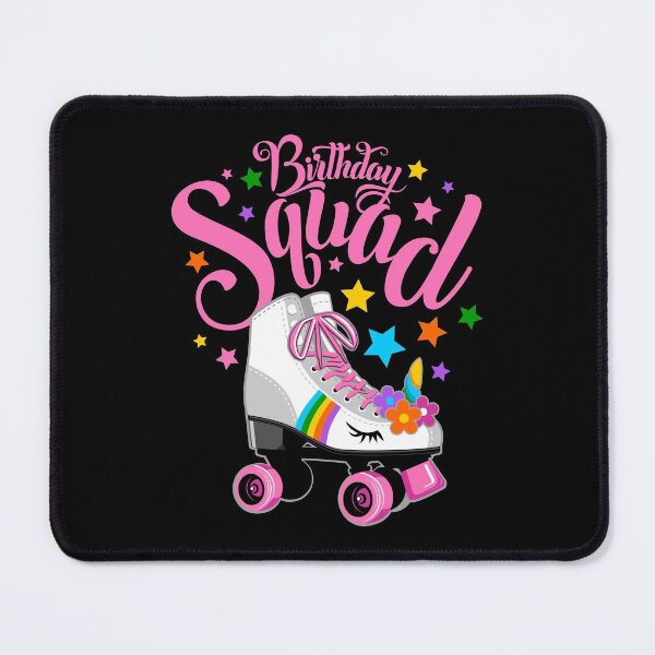 Item preview, Birthday squad, unicorn, roller skate designed and sold by iclipart.