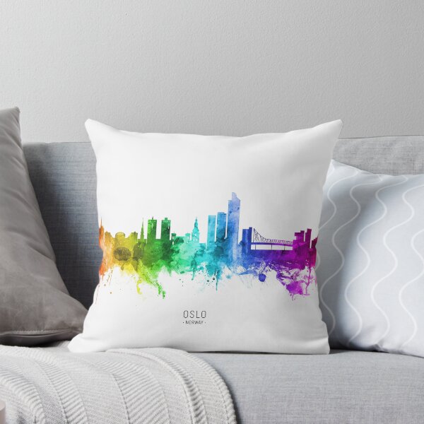 Aperçu de l'œuvre Oslo Norway Skyline créée et vendue par ArtPrints.