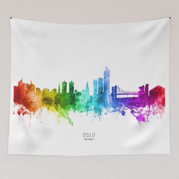 Item preview, Oslo Norway Skyline designed and sold by ArtPrints.