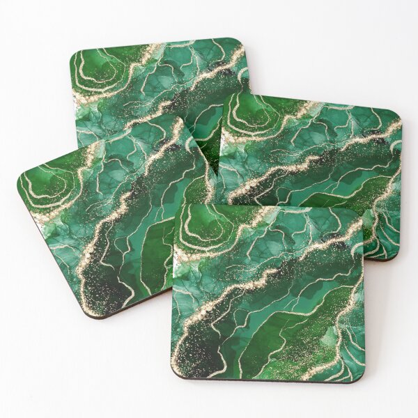 Item preview, Faux Emerald Marble Landscape designed and sold by MysticMarble.