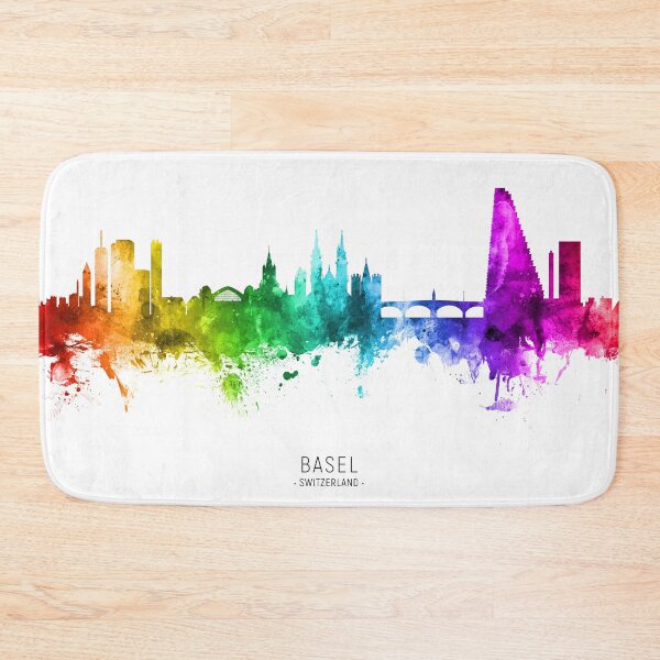 Item preview, Basel Switzerland Skyline designed and sold by ArtPrints.