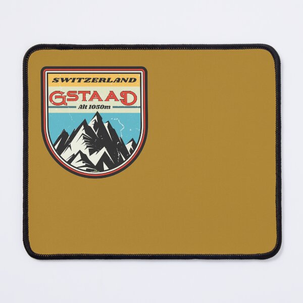 Item preview, Gstaad Ski Switzerland Skiing Alps Sticker T-Shirt 03 designed and sold by OuterShellUK.