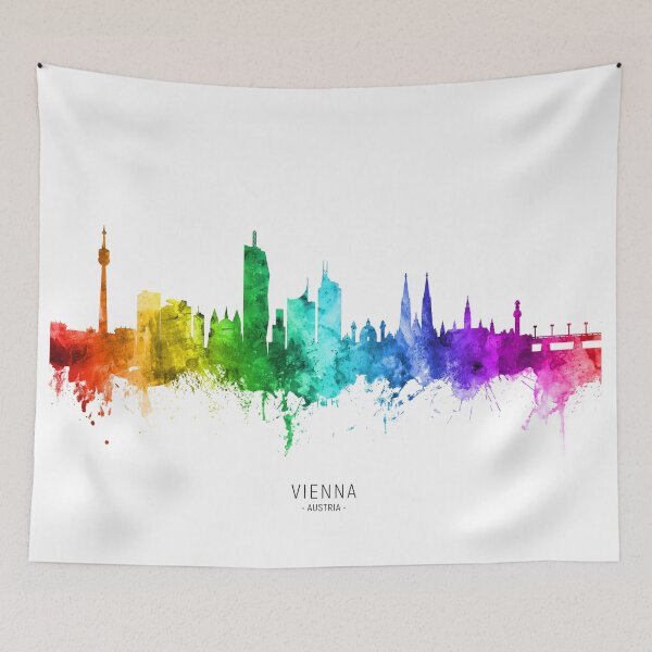Item preview, Vienna Austria Skyline designed and sold by ArtPrints.