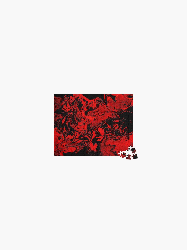 Thumbnail 1 of 2, Jigsaw Puzzle, Bright Lava // Pain designed and sold by stillillok.